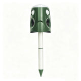 360&deg Ultrasonic Repeller, Outdoor Deterrent Solar Dog Chaser, Ultrasonic Solar Powered V1192-AZ-W-10766