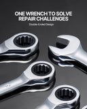 VEVOR Combination Wrench Set 8-Piece Metric 8 mm to 19 mm with Organizer Rack V952-ZXBSTZGDK8PCTOFDPV0