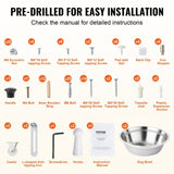 VEVOR Pet Feeding Station w/ 2 Elevated Dog Bowls Dog Food & Toy Storage Cabinet V952-MZCWHSWJ24YC6P61XV0