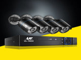 UL-TECH 1080P Security Camera System 4CH DVR with 4 CCTV Bullet Cameras CCTV-4C-4B-BK