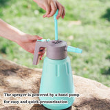 Handheld Garden Pump Sprayer, Garden & Lawn Pressure Spray Bottle with Safety Value & Adjustable V1366-AZ2-W-07710