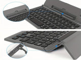 Black foldable wireless keyboard, Broadcom Microchip, US layout keyboard, iOS compatible keyboard, V1347-888-BLA-22349