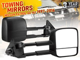 Front Pair Extendable Towing Mirrors Fit for Nissan Patrol GU/Y61 1997-2016 Manual Foldable Split V985-TOWINGMIRRORSNS