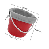 Garden Fruit Picking Basket Brown Plastic and Nylon Portable Harvester V1370-AZ4-14394