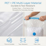6-Pack Jumbo Vacuum Bags Space Saving Vacuum Pack Bags for Clothes & Bedding 80% More V1188-MS-529-002