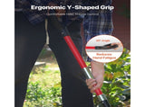4 Tines Garden Fork Fiberglass Handle 45 in Spading Pitchfork Heavy Duty V952-HYCWJCGC4C1JX8KB8001V0