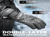 OutdoorMaster Ski Snow Gloves for Women & Men - 3M Thinsulate Waterproof Snowboard Winter Warm V1168-LA-PPDS-EB4J