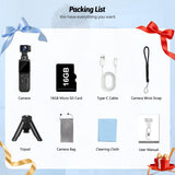 4K Vlogging Camera with 330&deg Gimbal Lens & 75MP Photo, WiFi Pocket Camera Compact Vlog Camera for V1107-785-79799-PNK-158MM