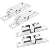 Door Catches 4 Pieces, Metal Ball ROller, Stainless Steel Cabinet Door Catch-Silver V1188-MS-227-1220