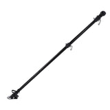 Flag Pole Heavy Duty Carbon Steel Anti Tangling 2 Mounting Angle Adjustable Flag Pole Kit for V1294-YM0901-3111250177211