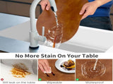 Placemats, Heat Resistant Oval Placemats Set of 6 Washable 12 x 17 Inch, Waterproof Table Mats, V1258-DP02-F-714