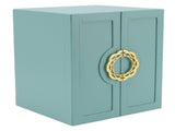 Jewelry Storage Box Leather Double Door Green European Style Storage Case for Necklace Earring Watch V1294-YM0715-3117220125011