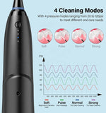 Black Advanced Portable Water Flosser - Rechargeable Oral Irrigator, IPX7 Waterproof, 4 Cleaning V888-ELOSUNG27408
