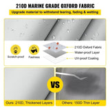 Pontoon Boat Cover, Fit for 25'-28' Boat, Heavy Duty 600D Marine Grade Oxford Fabric, UV Resistant V952-FQCZYCYCB2528M0J5V0