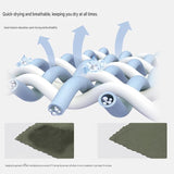Outdoor Sports Combo Set - Green Microfiber Quick Dry Cooling Towel and Black Lightweight Running V888-ELOSUNG53866