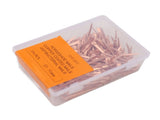 250Pcs Horseshoe Nails Copper Plated Rustproof Equestrian Riding Equipment Pet Supplies 51mm E5 V1294-YM0706-3111230194813