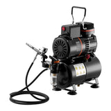 VEVOR Airbrush Kit Air Brush Kit 1/6 HP Air Compressor Airbrush Tip Hose Tank V952-JCBTZ2G1AGYQM4FMN001V3