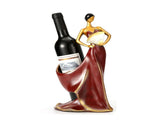 Dancing Girl Figurines Wine Holder Statue Synthetic Resin Wine Bottle Rack Stand for Bar Counter V1294-YM0716-3117220165312