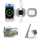 Laser 3-in-1 Travel Wireless Charging Pad for Apple V1031-WLC-W3PTF-675
