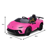 Kahuna Lamborghini Performante Kids Electric Ride On Car Remote Control Pink CAR-LAM-PK