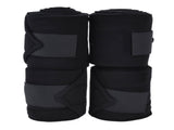 4Pcs Horse Leg Warp Self Adhesive Breathable Wear Resistant Animal Leg Bandage for Cows Horses Black V1294-YM0523-3111220079311