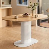 Clara Gather Round Oval Dining Table V264-DNT-415C-NTR-13M