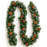 Christabelle 2.74m Christmas Garland Yuletide with LED Lights Tree Decoration Ornament GLD-SJ3-9FT