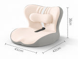 Ergonomic Memory Foam Seat Cushion with beige-gray Support Integrated One Piece Design Pressure V888-ELOSUNG54401