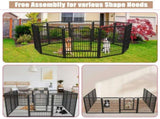 32"8 Panel Pet Dog Playpen Cage Enclosure Exercise Cat Puppy Metal Fence AU V201-W13559014