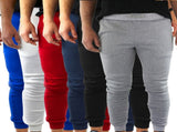3x Mens Fleece Skinny Track Pants Jogger Gym Casual Sweat Warm - Assorted Colours - XXL V563-RIFLESSI-ASST-3PCS-XXL