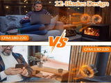12 Blade Fan Heat Self-Powered Wood Stove Top Burner Fireplace Silent Eco Heater V201-BCJHDFCA0212