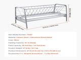 Livestock Hay Feeder, 2 in 1 Grain & Hay Feeder, 300L Capacity, 147 cm Long Goat Pasture Feeding V952-SCWSQEHYLSWS4S2F8001V0