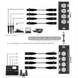 1Pair 4-Channel 3Pin XLR Audio RJ45 Ethernet Network Cable DMX512 Network Signal V1369-AZ3-W-11307