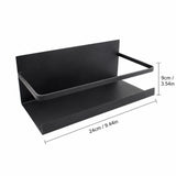 Magnetic Refrigerator Side Storage Rack Space Saving Kitchen Organizer Shelf for Spice Jars and V1366-AZ2-W-17194