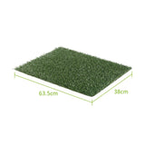 2 Grass Mat 63.5cm x 38cm for Pet Dog Potty Tray Training Toilet V274-PET-MAT-202-X2