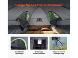 Truck Tent 8.0-8.2ft Waterproof PU2000 Truck Bed Camping Tent 2-3 Person V952-CZZPDZYPK808P1AXAV0