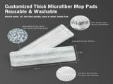 Premium Microfiber Flat Mop Bucket Set w/ Clean & Dirty Water Separation 360 Degree - Light Green V563-75254
