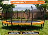 Kahuna 10 ft Springless Trampoline with Basketball Set TRM-KAH-ELA-10D-BB
