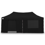 Gazebo Tent Marquee 3x6m PopUp Outdoor Wallaroo Black GAZ-POP-3X6-BK