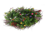 Spring Wildflowers Wreath for Front Door Dried Flower Artificial Wreath Hanging for Home Mall V1294-YM0523-10339086