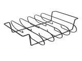 Rib Rack Iron Roasting Stand for Smoking and Grilling Holds Up to 4 Ribs for Outdoor BBQ Accessories V1294-YM0521-3111220303211