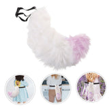 Realistic Fox Tail with Adjustable Belt Soft Furry Animal Tail for Cosplay Party Accessories V1370-AZ4-18335
