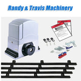 1800KG Auto Slide Sliding Gate Opener Automatic w 4m Rail V63-823101