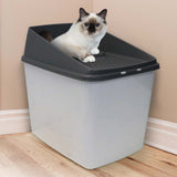 XL Top Entry Cat Litter Box No Mess Large Enclosed Covered Kitty Tray V278-70413