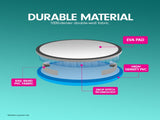 Powertrain 20cm Thick 1m Airtrack Spot Round Inflatable Gymnastics Tumbling Mat Air Track - Bla IFM-XBO-01R-GBK