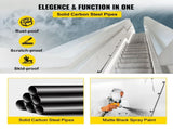 Pipe Stair Handrail, 9FT Staircase Handrail, 440LBS Load Capacity Carbon Steel Pipe Handrail, V952-TZBGSLTFSGYG9VDEUV0