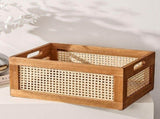 Decorative Basket Book Storage Woven Baskets for Storage Basket Organizing Nursery Bedroom Rattan V1366-AZ2-W-16191