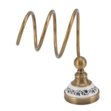 Brass Hair Dryer Holder Antique Retro Hairdryer Hanging Rack for Bath Storage Accessories V1294-YM0521-3112220089811