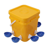 Automatic Chicken Waterer Cup with 12L Handheld Barrel Poultry Drinking Equipemnt for Goose Duck V1294-YM0706-3111230182713