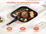 17 Piece Pots and Pans Set, Granite Nonstick Detachable Handle Cookware, Space Saving Induction V952-LGTZLGKCSB6GQBCKJV0